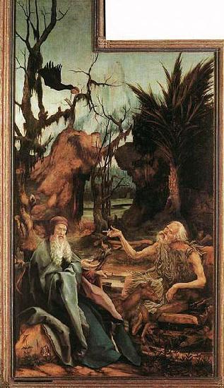 Matthias Grunewald Sts Paul and Anthony in the Desert oil painting picture